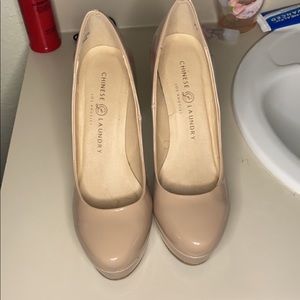 Beige heels